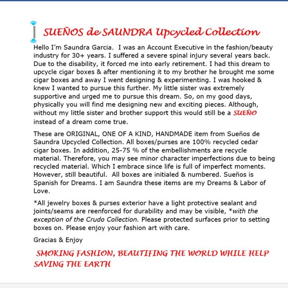 Suenos de Saundra Upcycled EXTREMELY RARE, Honor Among Thieves Cigar Box Storage - Picture 7 of 12